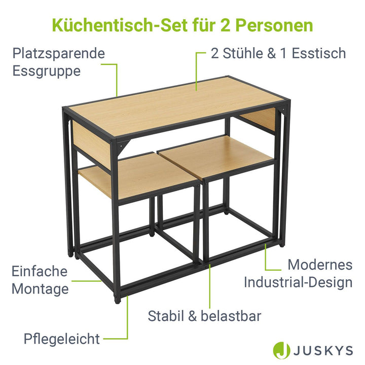 Küchentisch Set 3-teilig