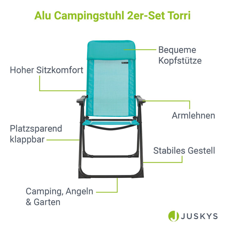 2er Set Campingstuhl Torri