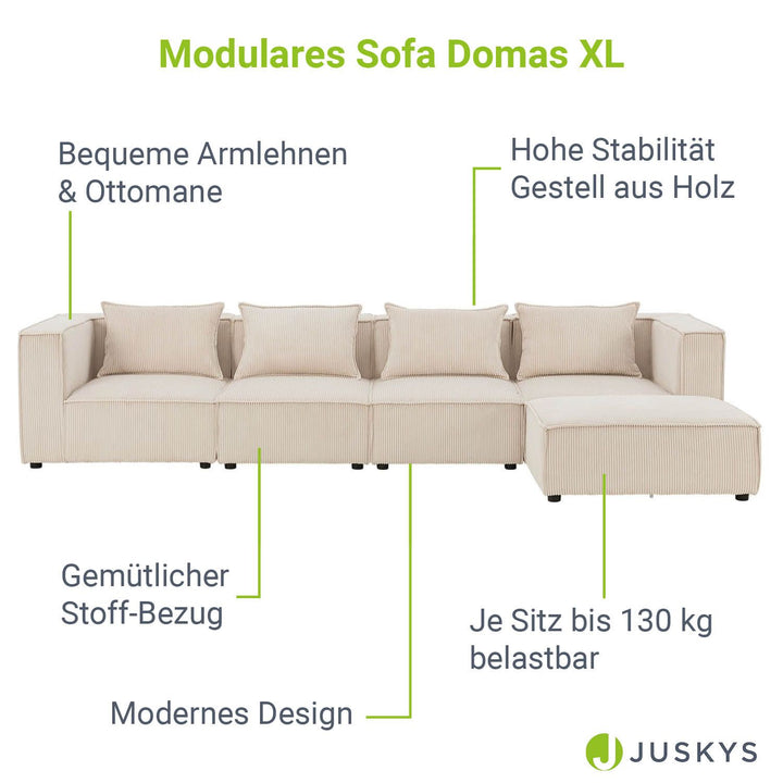 Modulares Sofa Domas XL - 4 Sitzer