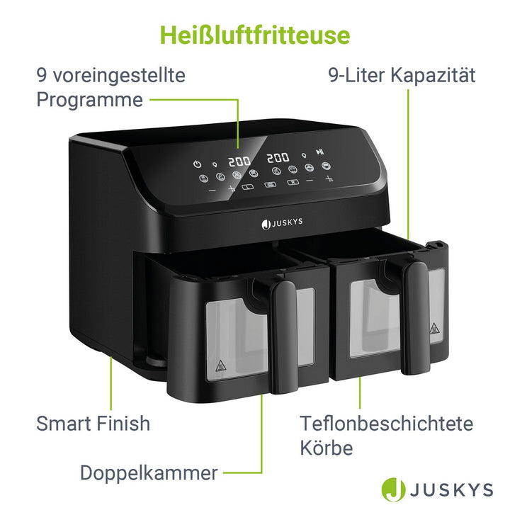 Heißluftfritteuse 9 L