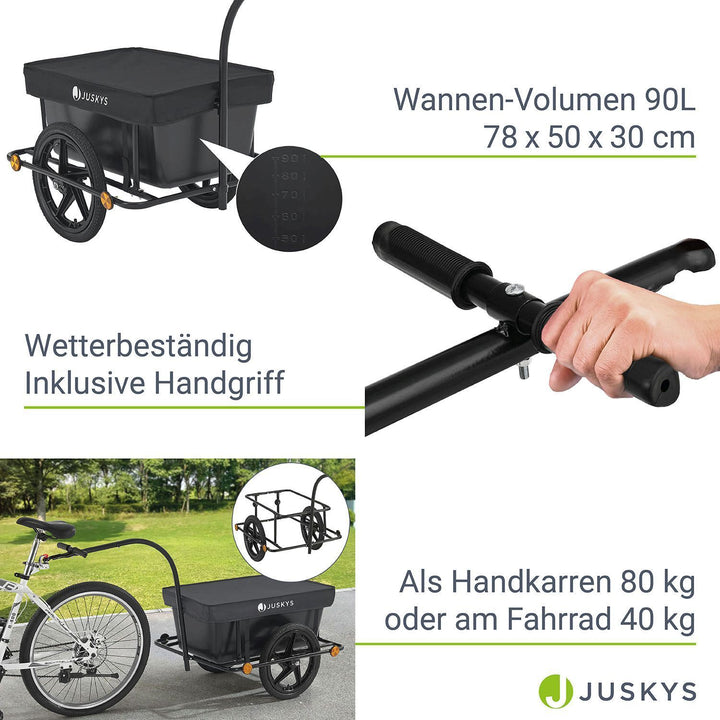 Transportanhänger / Fahrradanhänger 90 Liter