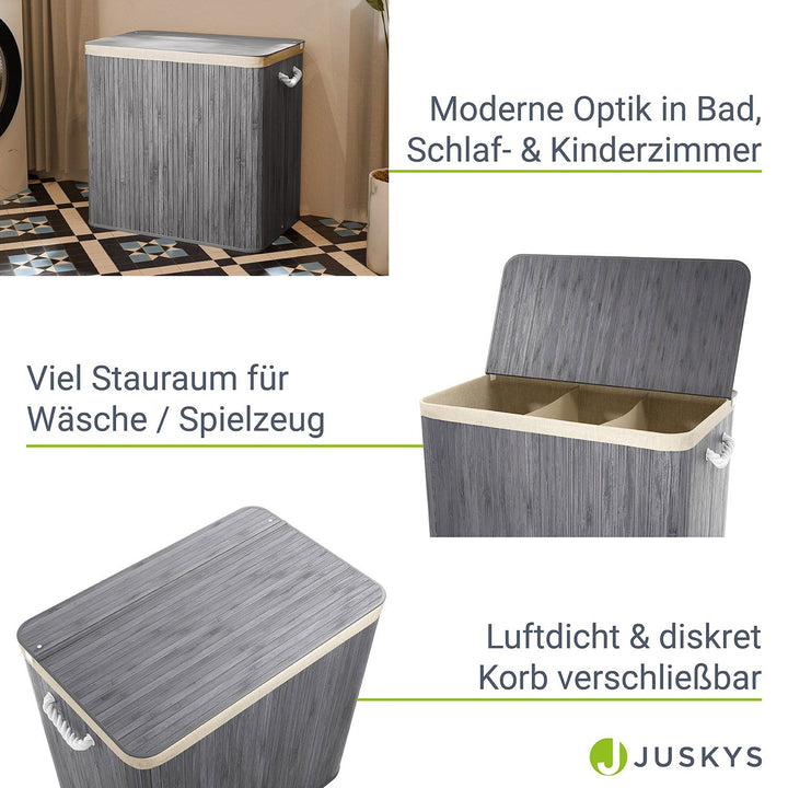 Bambus Wäschekorb Curly