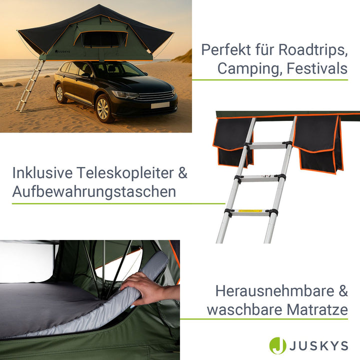 Dachzelt für 2 Personen Lago