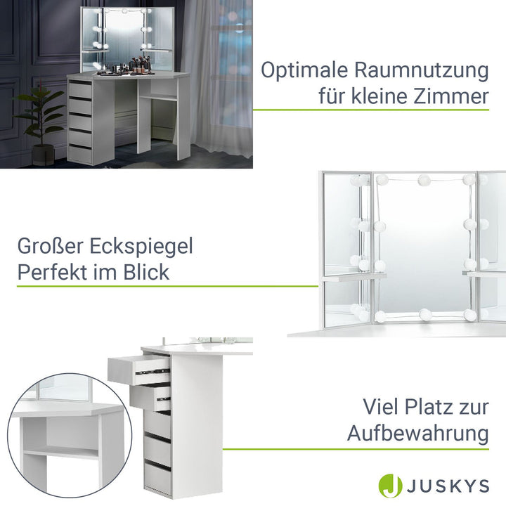 Schminktisch Nova mit LED Beleuchtung