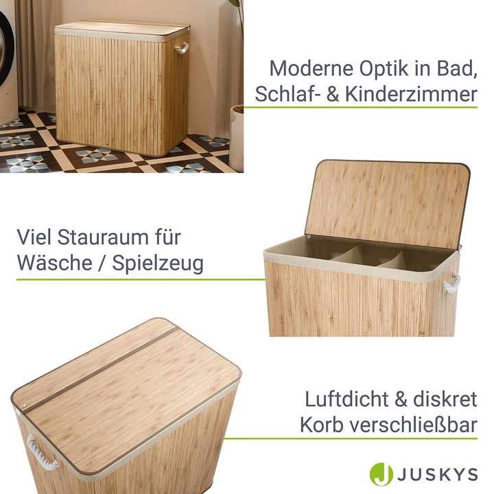 Bambus Wäschekorb Curly