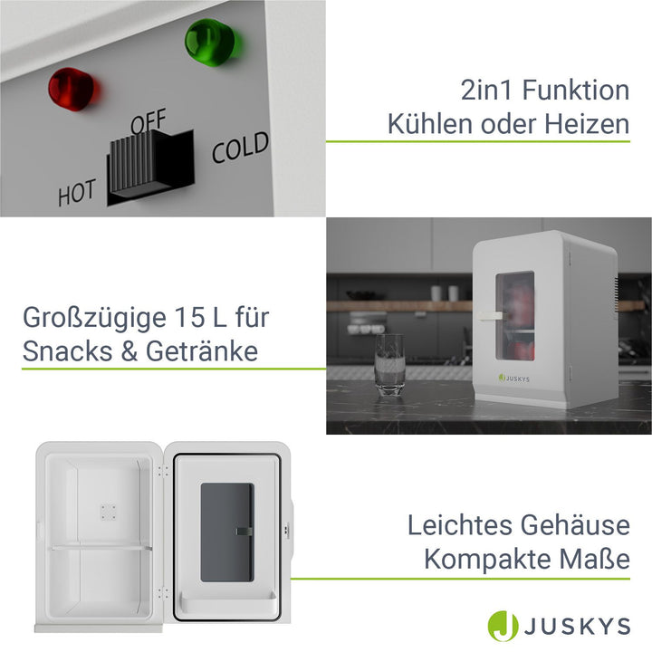 2-in-1 Mini-Kühlschrank 15 Liter