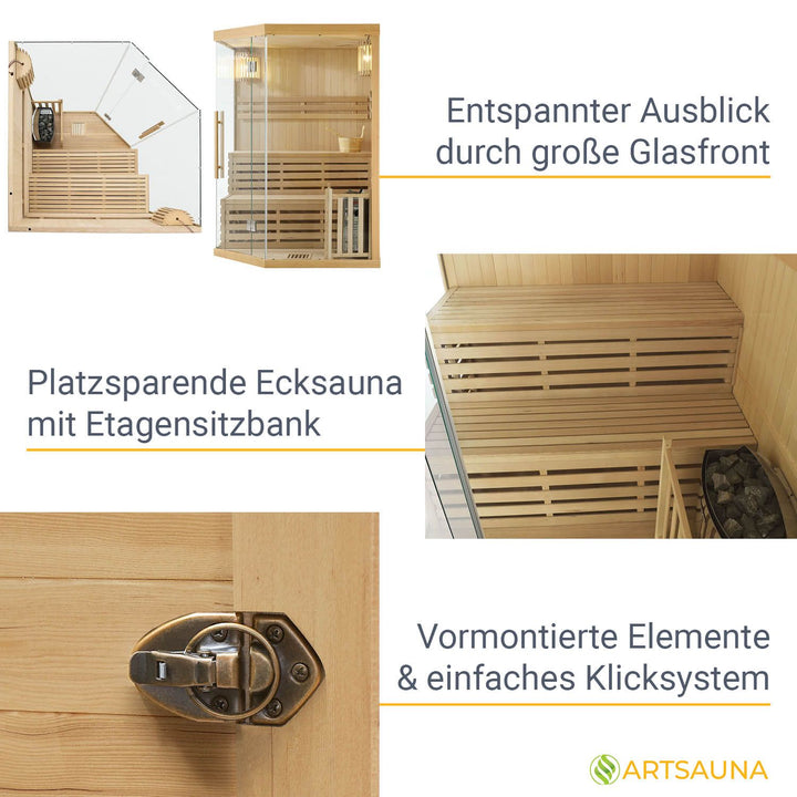 Indoor Sauna Espoo 150 Premium