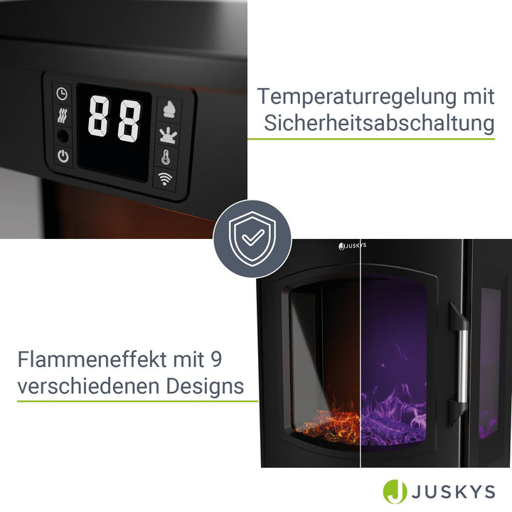 Elektrokaminofen 1800W mit Flammeneffekt