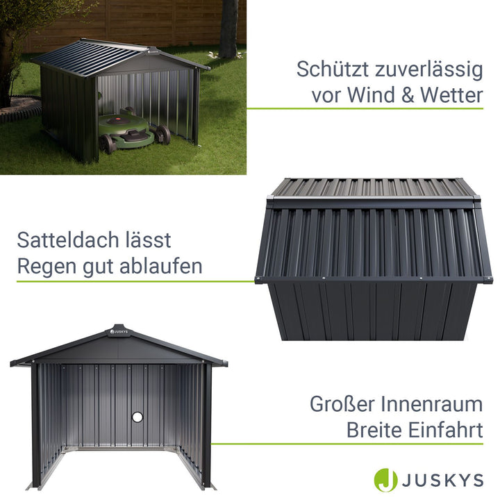 Mähroboter Garage mit Satteldach