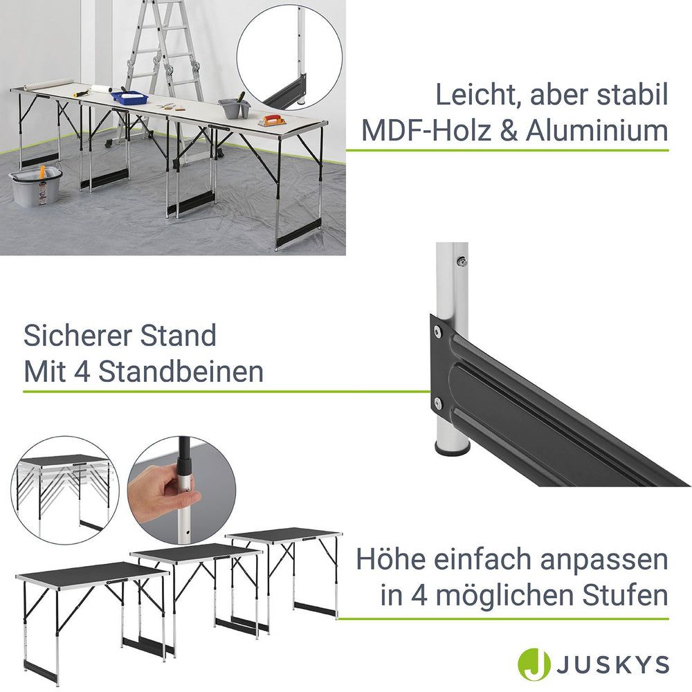 Alu Multifunktionstisch 3-teilig