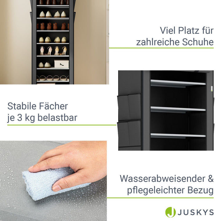 Großer Schuhschrank aus Stoff