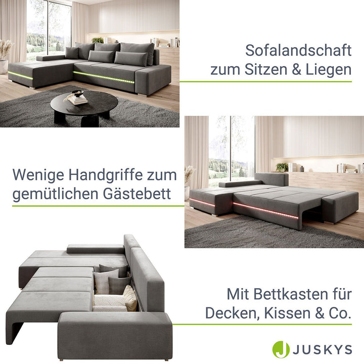 Sofa Davos mit LED