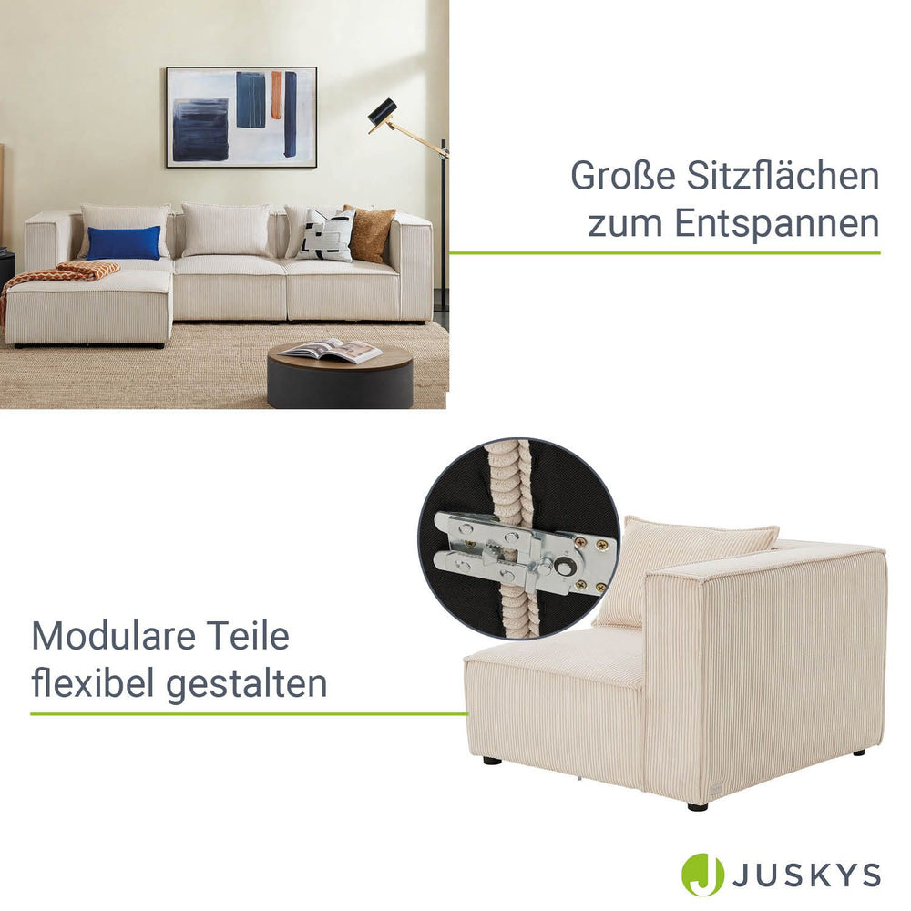 Modulares Sofa Domas L - 3 Sitzer