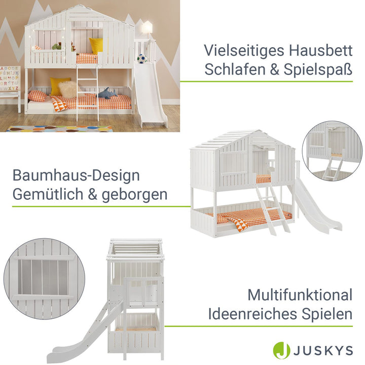 Kinder Hochbett Baumhaus 90 x 200 cm