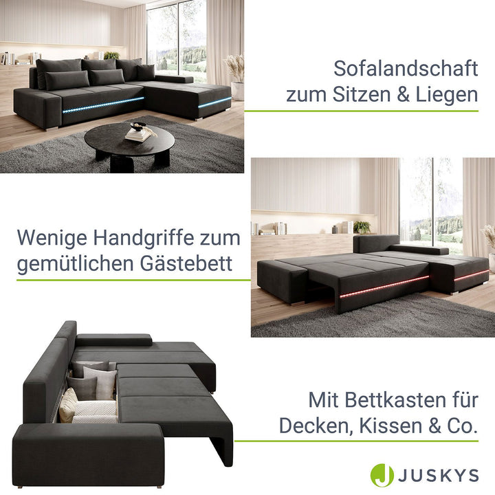 Sofa Davos mit LED