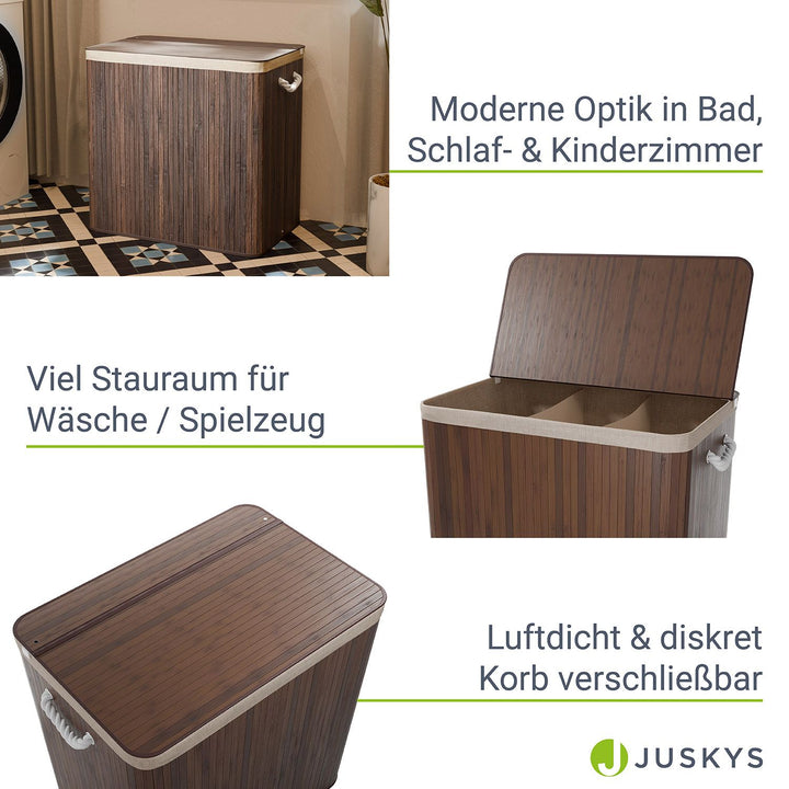 Bambus Wäschekorb Curly