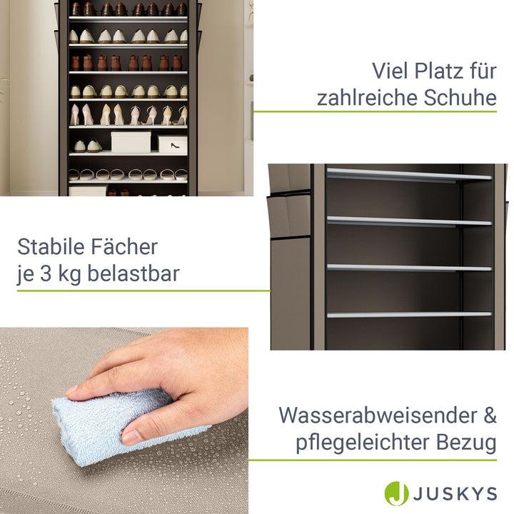 Großer Schuhschrank aus Stoff