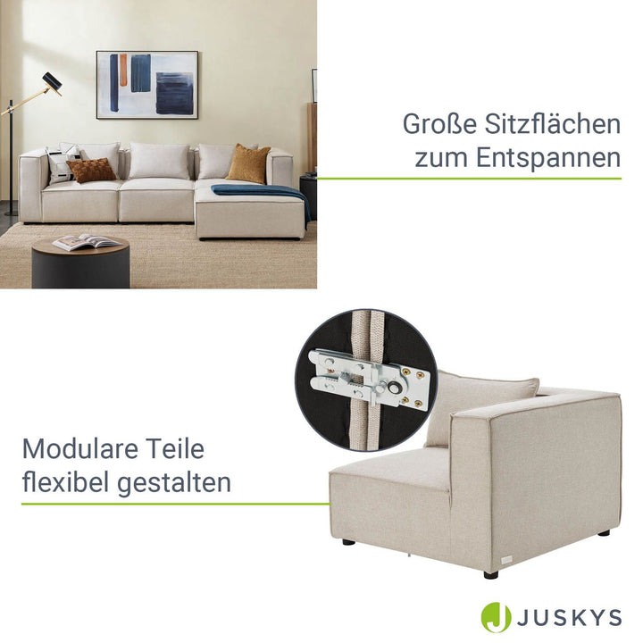 Modulares Sofa Domas L - 3 Sitzer