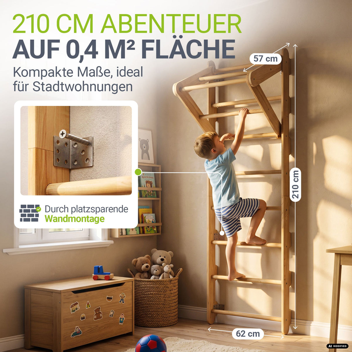 Sprossenwand für Kinder