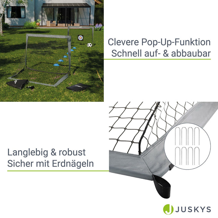 Pop-Up Fußballtor 2er Set Goal Master