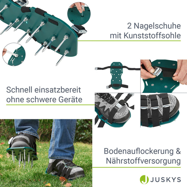 Rasenlüfter-Schuhe mit Stahlnadeln