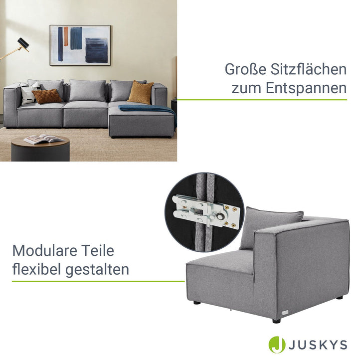 Modulares Sofa Domas L - 3 Sitzer