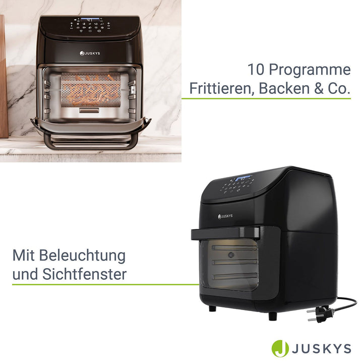 Heißluftfritteuse 12L mit 10 Programmen
