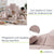 Kindersofa Kayo mit Cord Bezug & Kissen