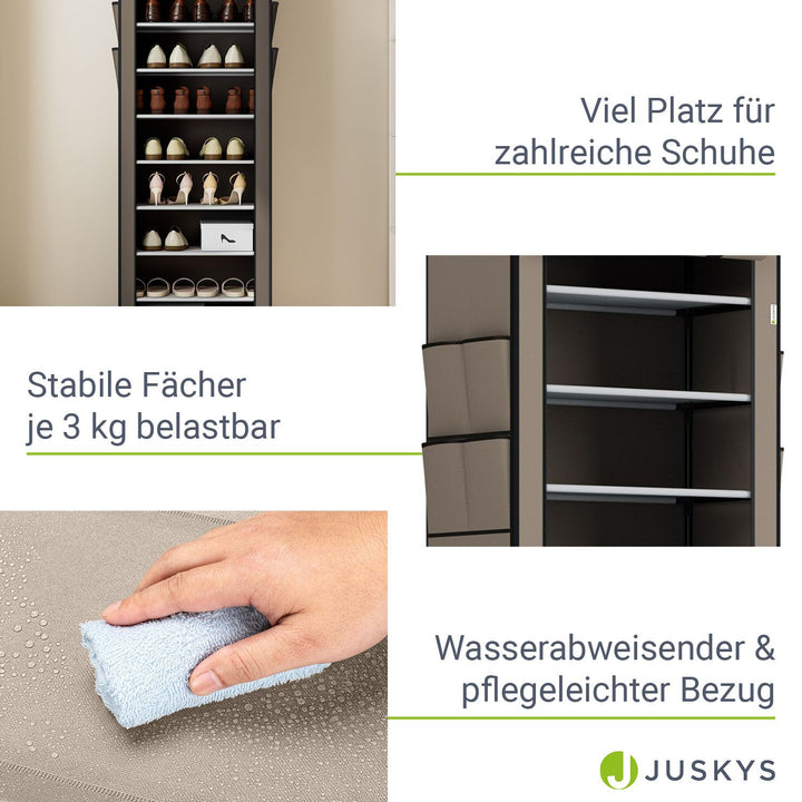 Großer Schuhschrank aus Stoff