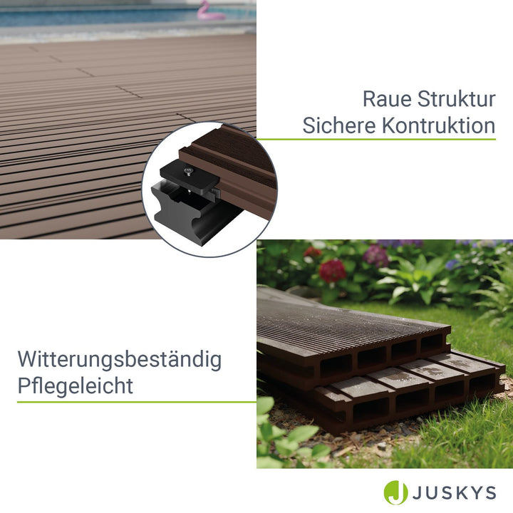 WPC Terrassendielen in Braun