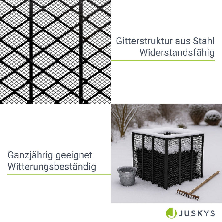 Metall Komposter für Gartenabfälle