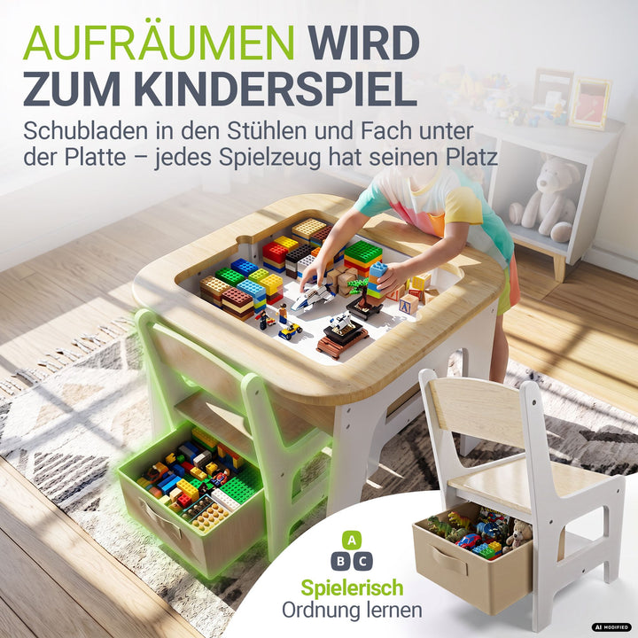 Spieltisch mit zwei Stühlen Milou