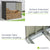 Holzunterstand Metall Enno