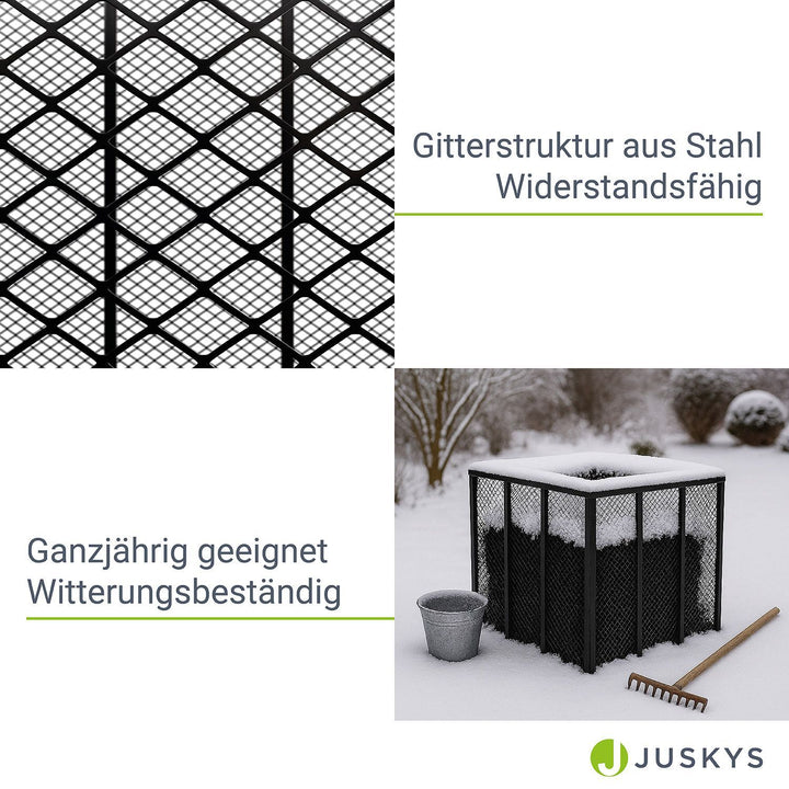 Metall Komposter für Gartenabfälle