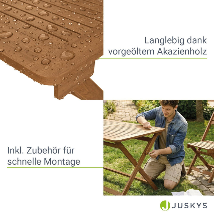 Gartenmöbel-Set Rimini aus Akazienholz