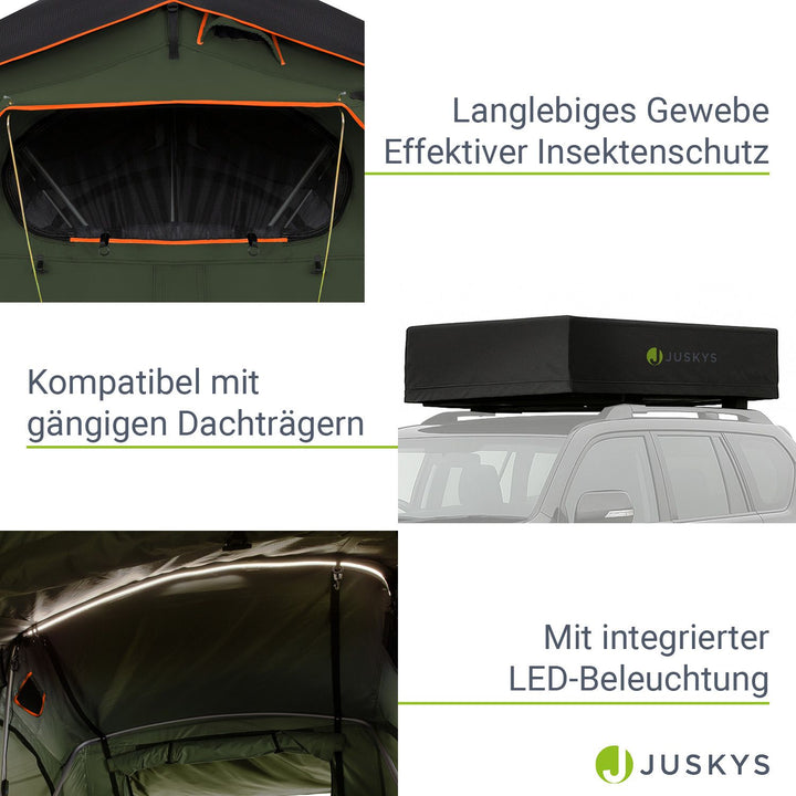 Dachzelt für 2 Personen Lago