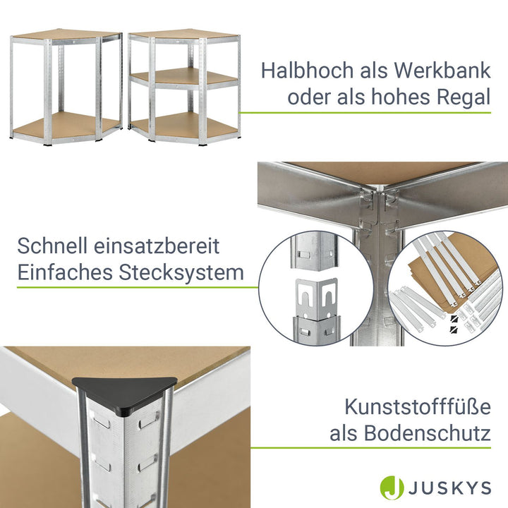 3er Regalsystem 1 Corner & 2 Basic