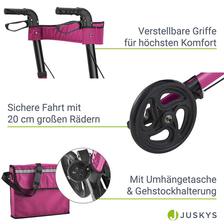 Aluminium Rollator Vital mit Sitz