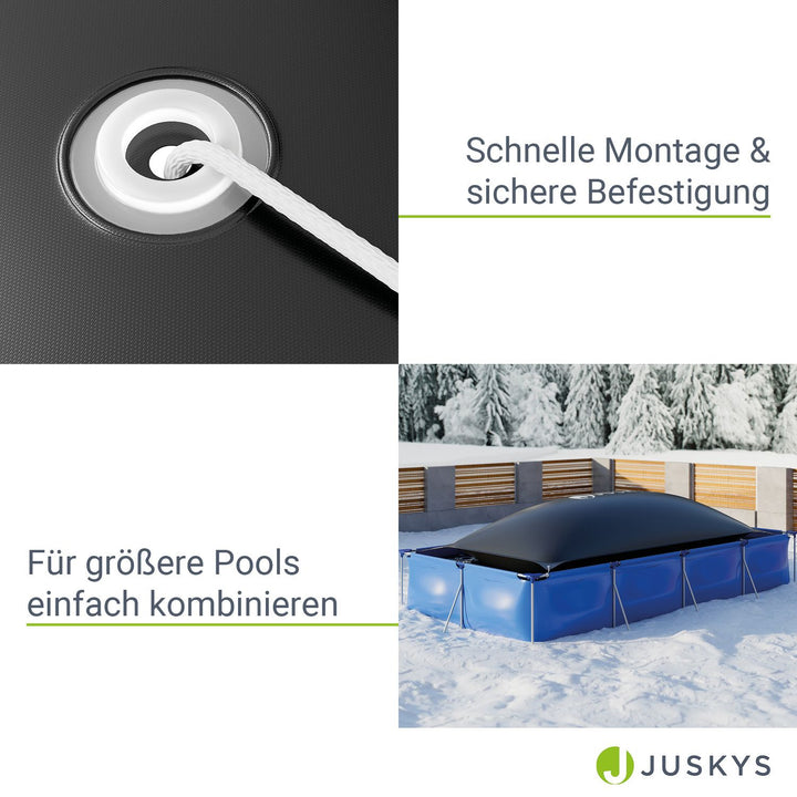 Aufblasbare Poolabdeckung