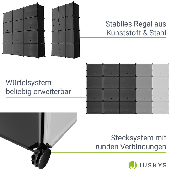 Schuhschrank mit Würfel & Türen