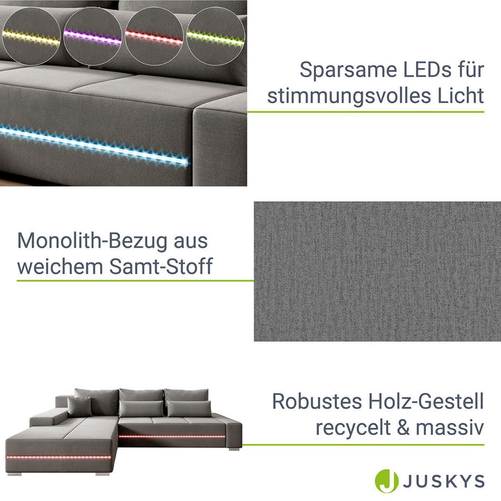 Sofa Davos mit LED