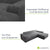Sofa in L-Form Vals