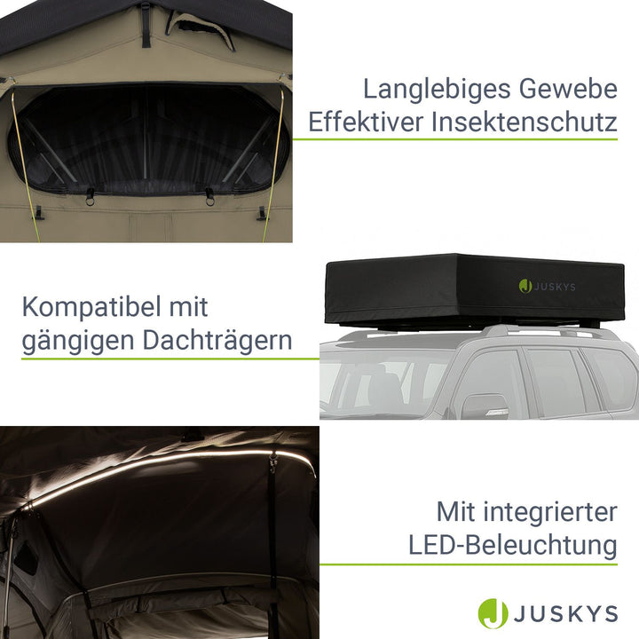 Dachzelt für 2 Personen Lago