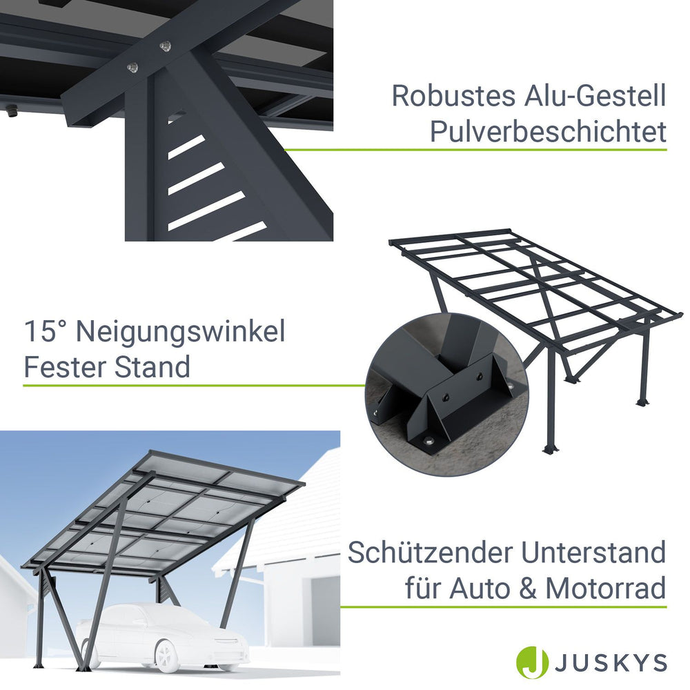 Solarcarport Gestell SunLuxe - 4100 Watt