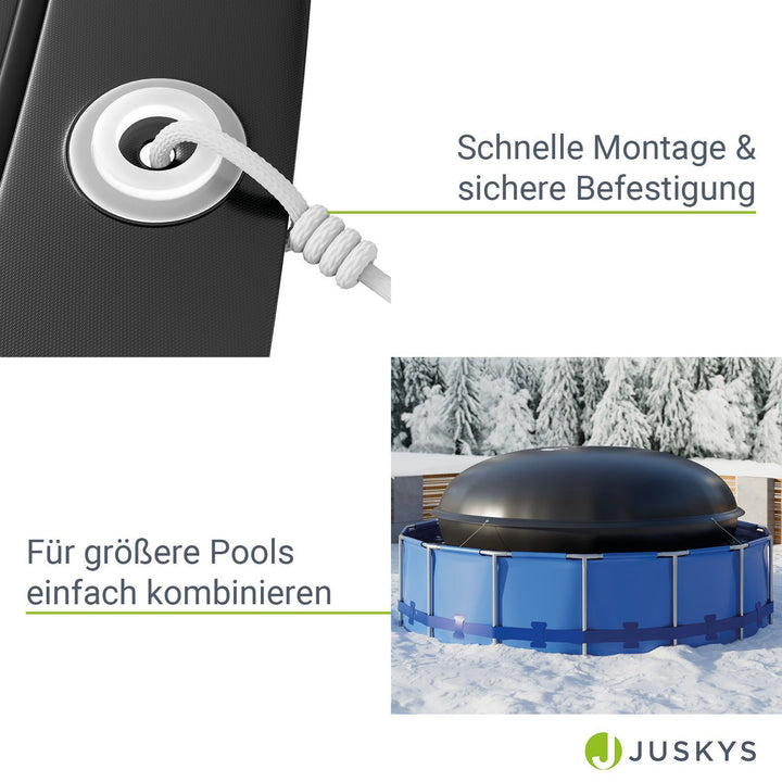 Aufblasbare Poolabdeckung