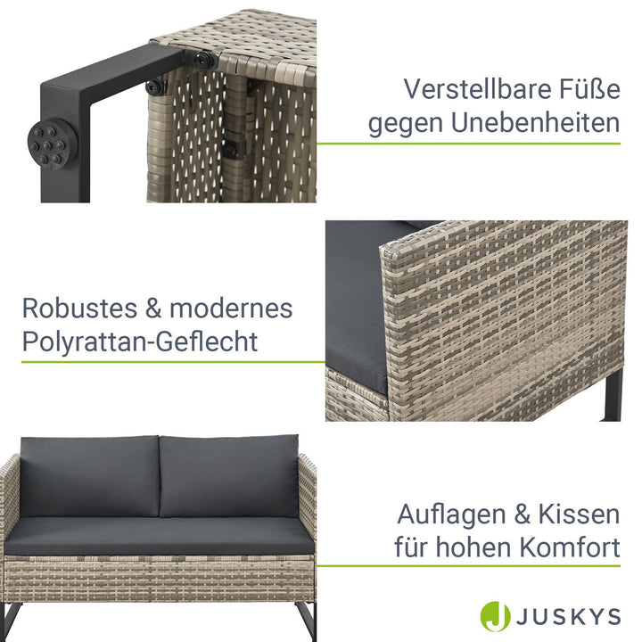 Gartenlounge für 4 Personen Santorini