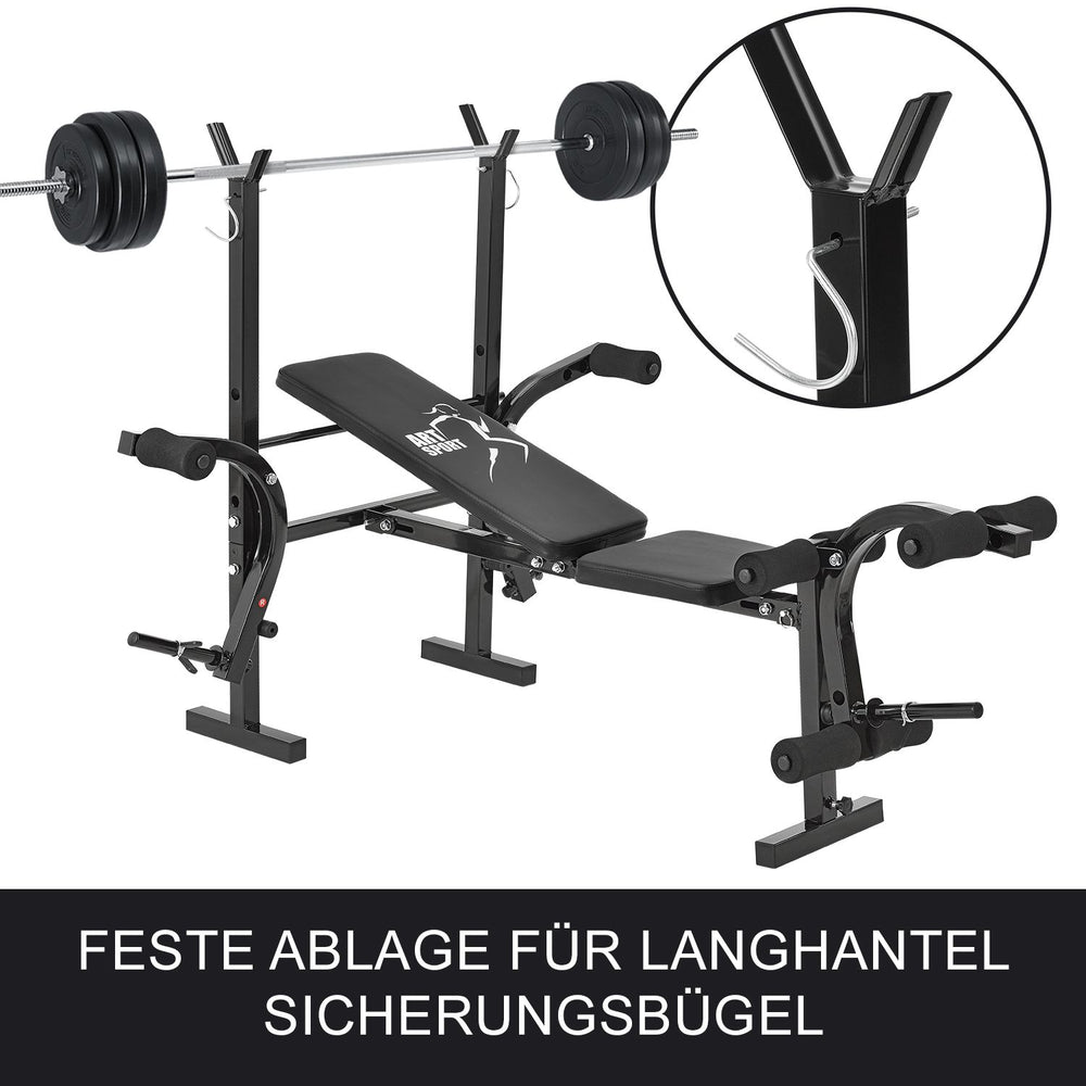 Hantelbank ProfiGym 1000 mit Hantelset