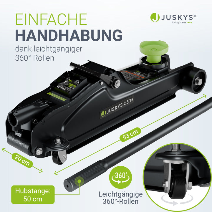 Wagenheber 2,5 t mit Transportbox