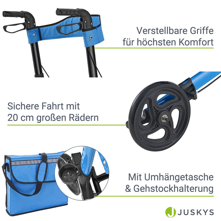 Aluminium Rollator Vital mit Sitz