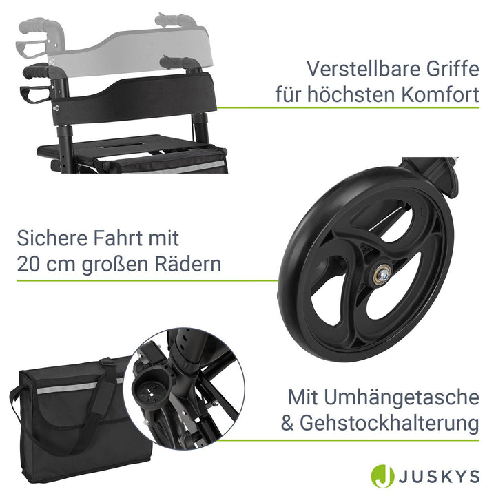 Aluminium Rollator Vital mit Sitz